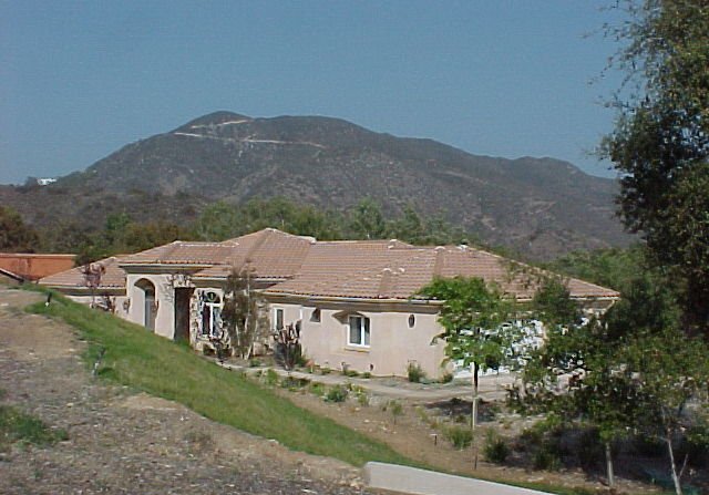 Two-story estate with a full tile roof, Temecula