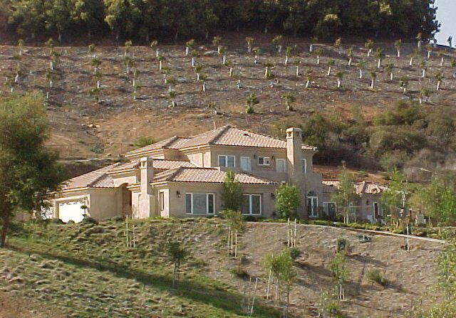 Tile roof detail on a Temecula estate