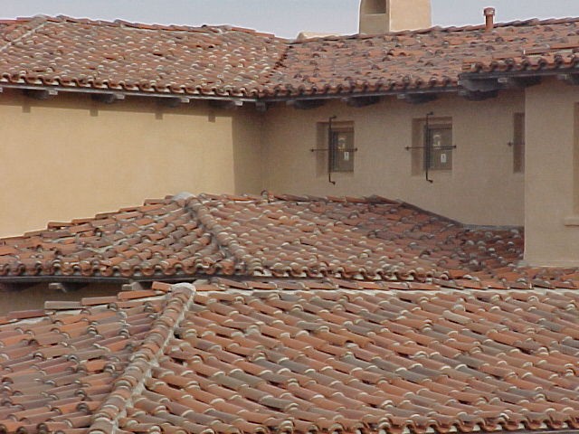 Spanish clay tile roof on a Temecula estate